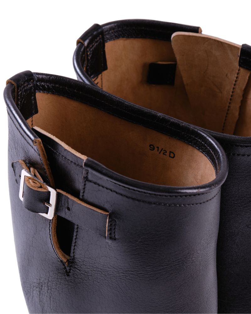 【PRE-ORDER】RAILMASTER ENGINEER BOOTS / SHINKI HIKAKU HORSEBUTT BLACK
