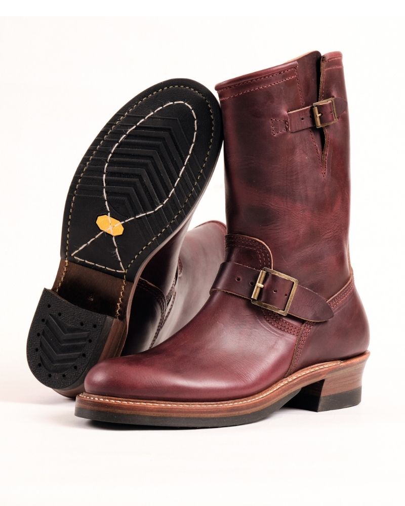 WABASH ENGINEER BOOTS / HORWEEN LEATHER CXL BURGUNDY