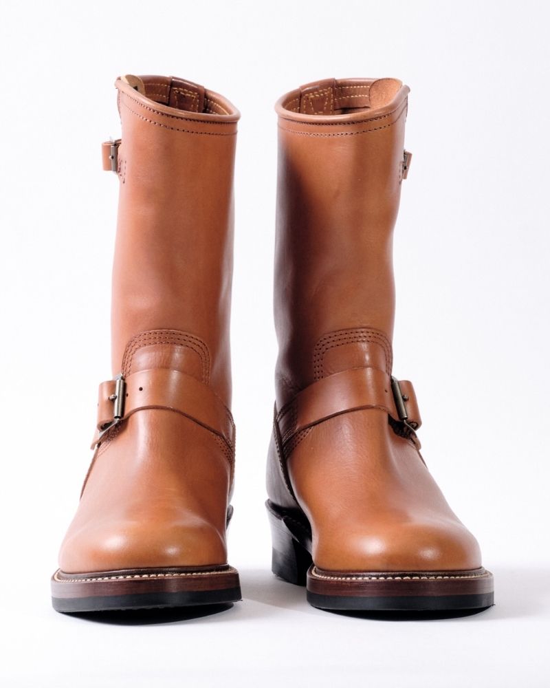WABASH ENGINEER BOOTS / BADALASSI CARLO LEATHER COGNAC