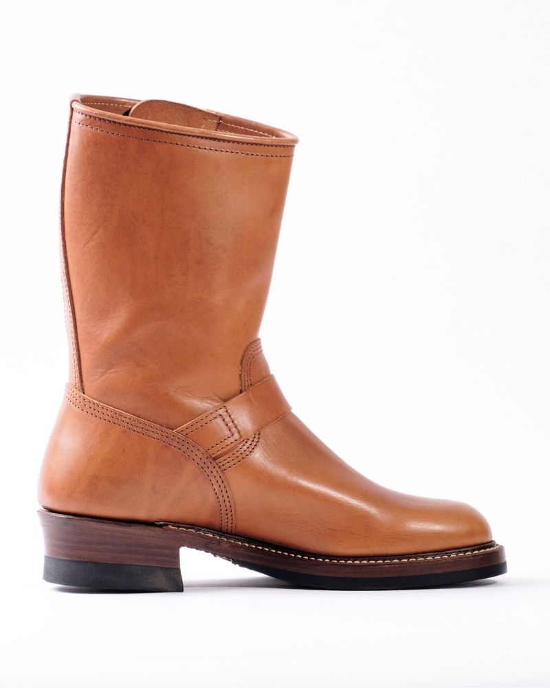 WABASH ENGINEER BOOTS / BADALASSI CARLO LEATHER COGNAC