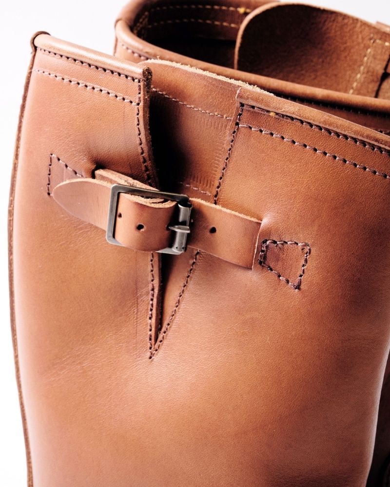 WABASH ENGINEER BOOTS / BADALASSI CARLO LEATHER COGNAC