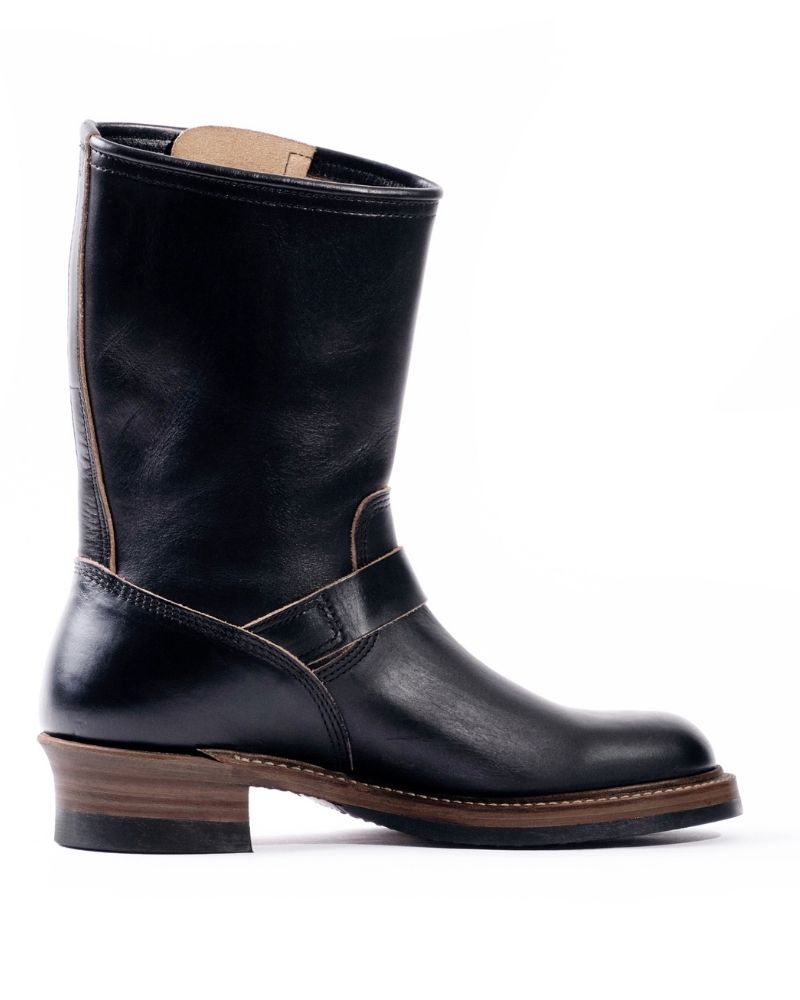 WABASH ENGINEER BOOTS / HORWEEN LEATHER CXL BLACK