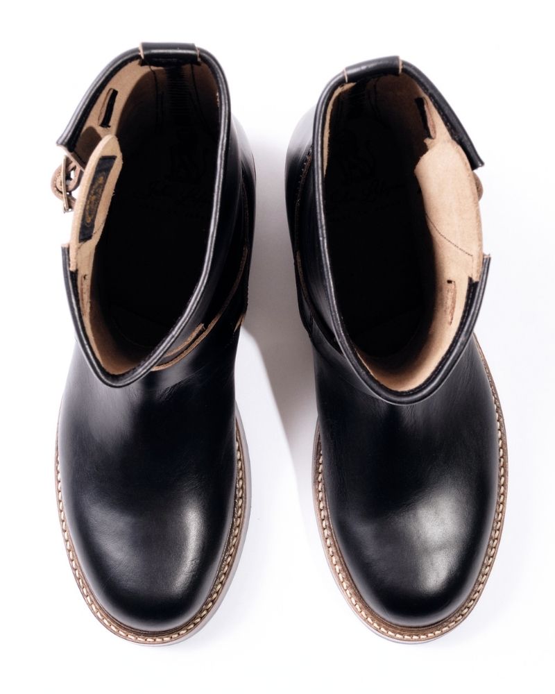 WABASH ENGINEER BOOTS / HORWEEN LEATHER CXL BLACK