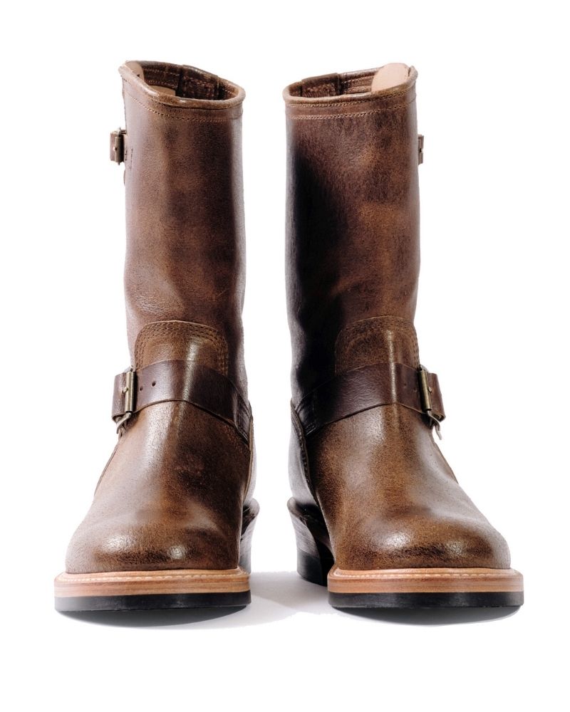 WEBSITE EXCLUSIVE OFFER WABASH ENGINEER BOOTS / HORWEEN SHF HORSEHIDE HAVANA