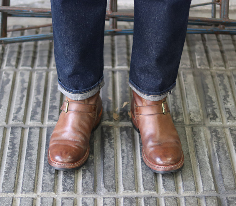 WABASH ENGINEER BOOTS / HORWEEN LEATHER CXL NATURAL