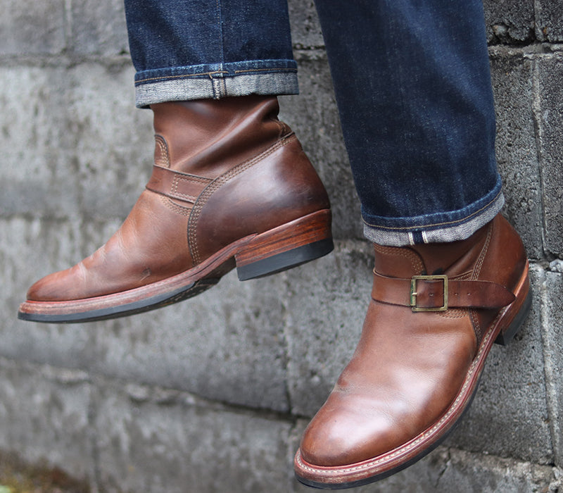WABASH ENGINEER BOOTS / HORWEEN LEATHER CXL NATURAL