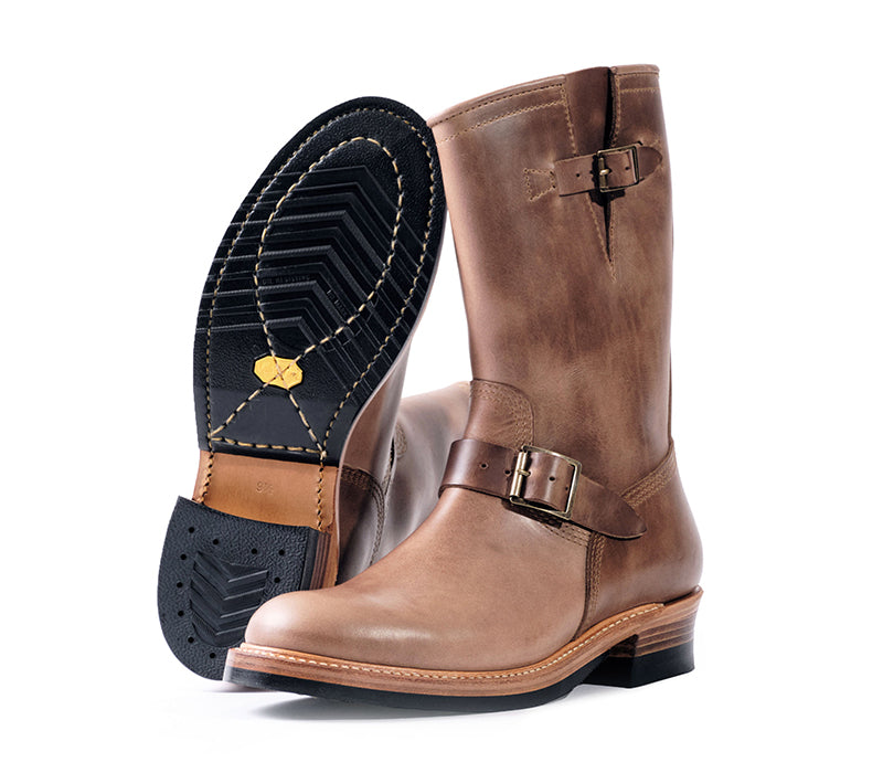 WABASH ENGINEER BOOTS / HORWEEN LEATHER CXL NATURAL