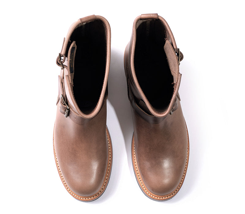 WABASH ENGINEER BOOTS / HORWEEN LEATHER CXL NATURAL