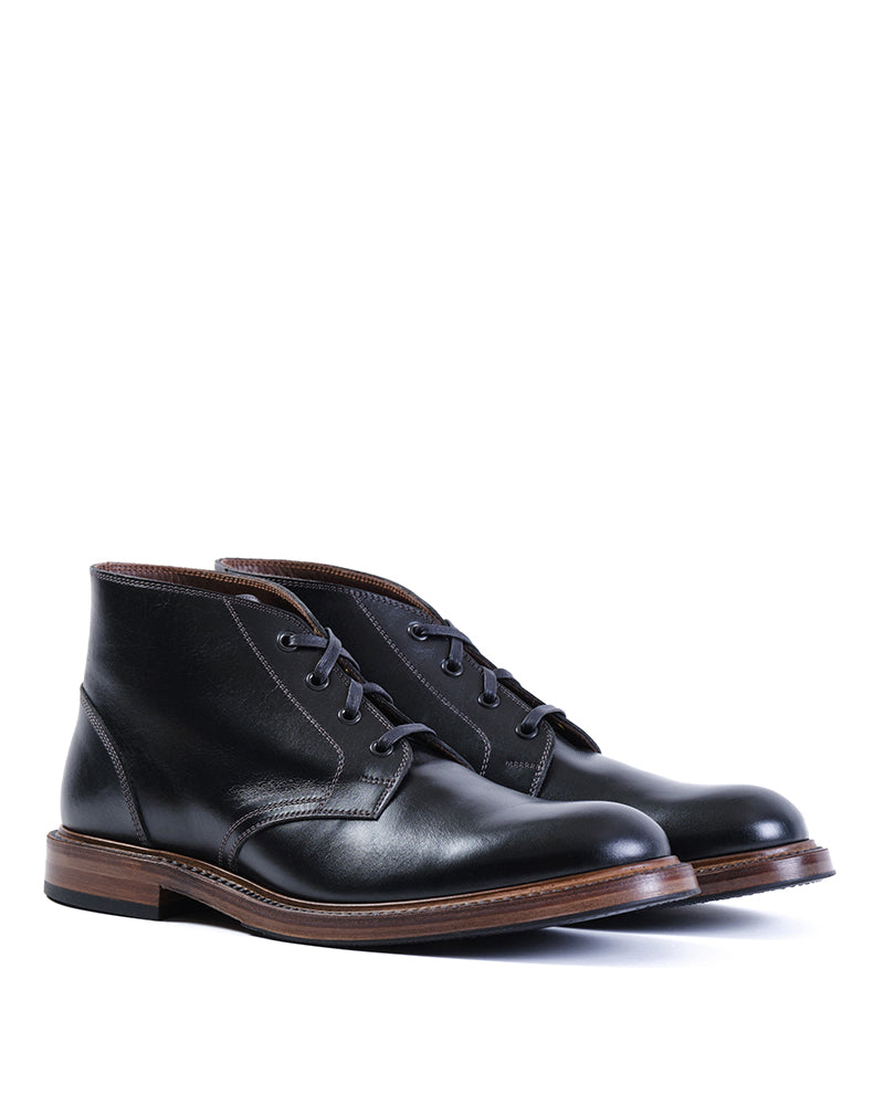 THE STEADFAST CHUKKA BOOTS / FRENCH CALFSKIN BLACK