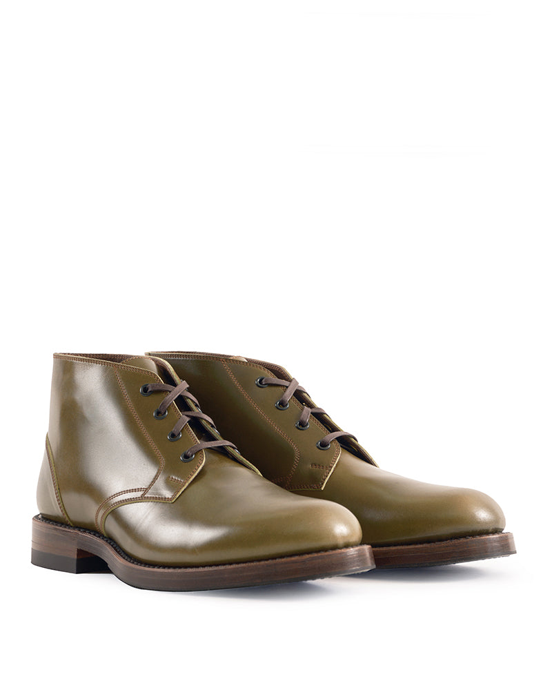 vintage brown polka dot dress Triple Monk Strap Boots - Tan & Olive main image 0