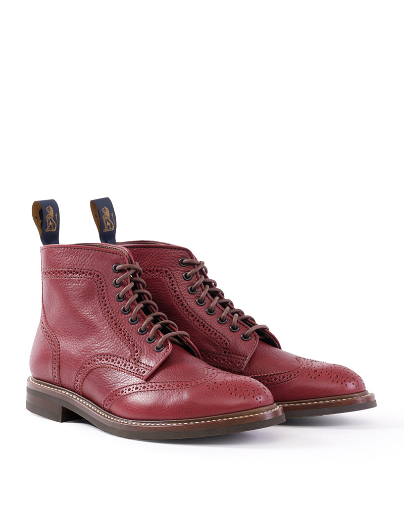 GLOVER BROGUES / CONCERIA 800 VACCHETTA BURGUNDY