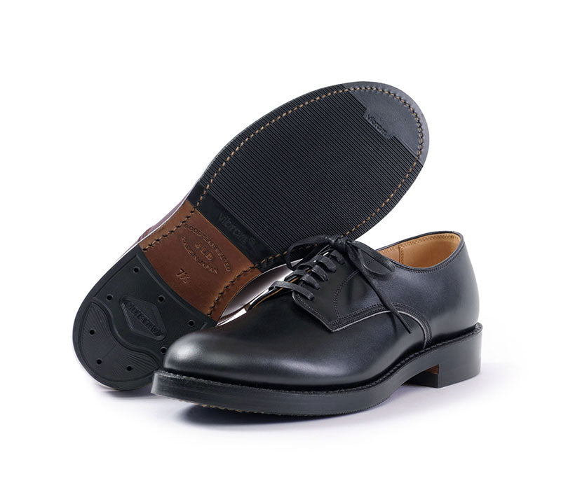 【PRE-ORDER】USN LOW QUARTER SHOES / FRENCH CALFSKIN BLACK