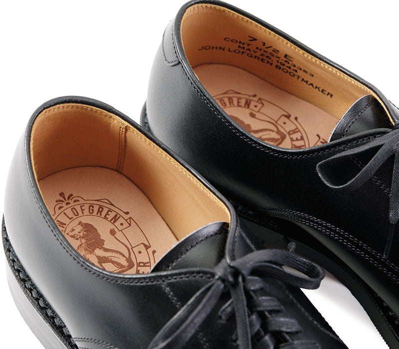 【PRE-ORDER】USN LOW QUARTER SHOES / FRENCH CALFSKIN BLACK