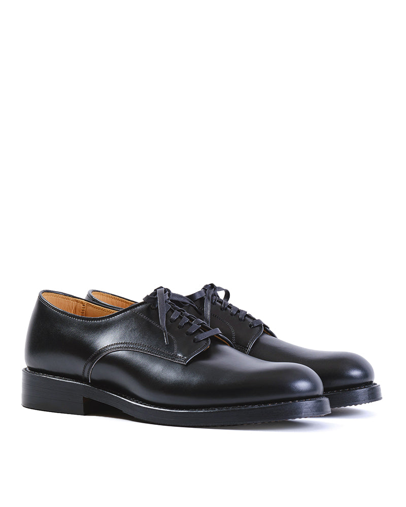 USN LOW QUARTER SHOES / FRENCH CALFSKIN BLACK