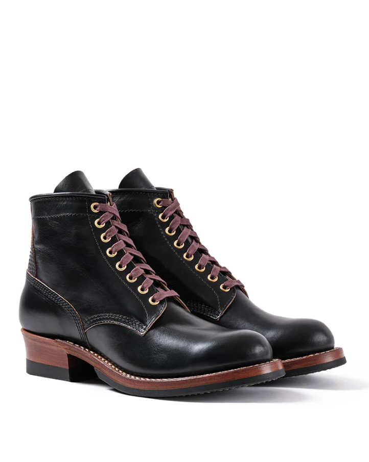 JLB LACES / STEEL GANG BOOTS HORWEEN BLACK TEACORE HORSEHIDE / 47″(120cm)