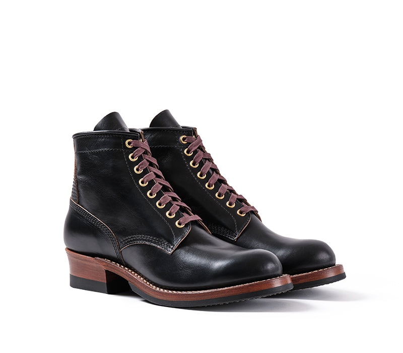 WEBSITE EXCLUSIVE OFFER / STEEL GANG BOOTS / HORWEEN BLACK TEACORE HORSEHIDE