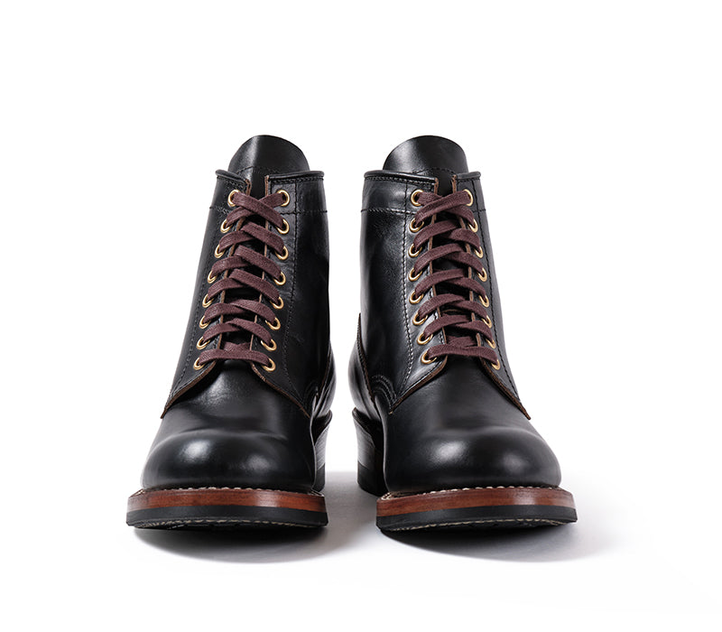 WEBSITE EXCLUSIVE OFFER / STEEL GANG BOOTS / HORWEEN BLACK TEACORE HORSEHIDE