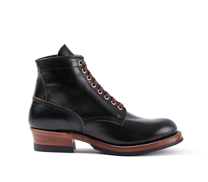 WEBSITE EXCLUSIVE OFFER / STEEL GANG BOOTS / HORWEEN BLACK TEACORE HORSEHIDE