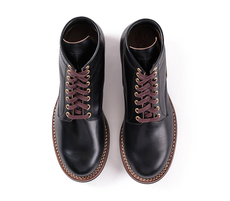 WEBSITE EXCLUSIVE OFFER / STEEL GANG BOOTS / HORWEEN BLACK TEACORE HORSEHIDE