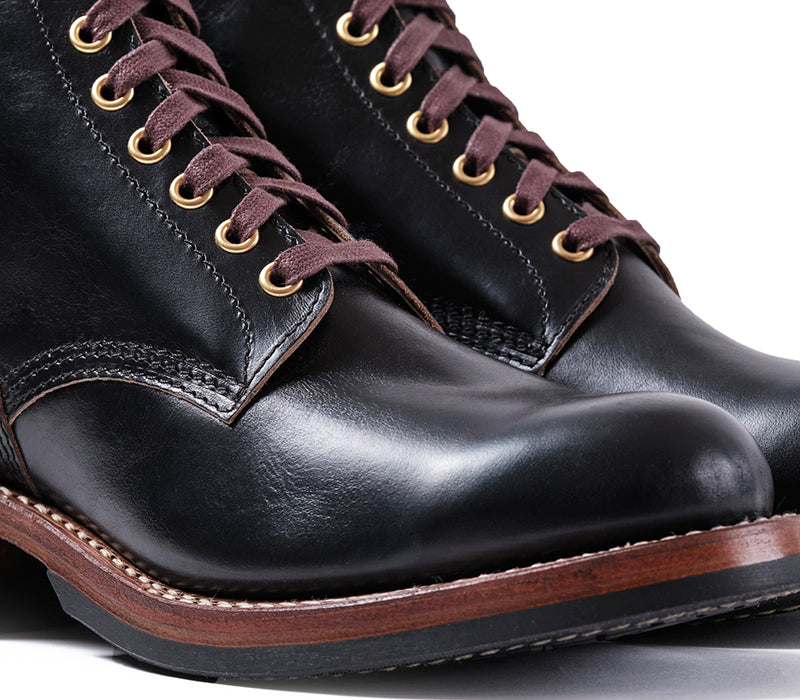 WEBSITE EXCLUSIVE OFFER / STEEL GANG BOOTS / HORWEEN BLACK TEACORE HORSEHIDE