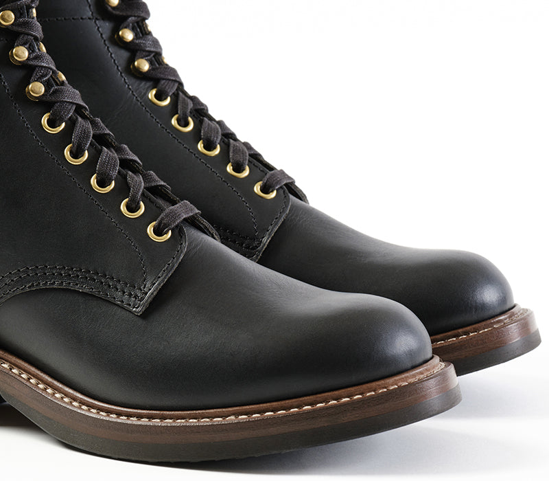 STEEL GANG SW BOOTS / BADALASSI CARLO LEATHER BLACK
