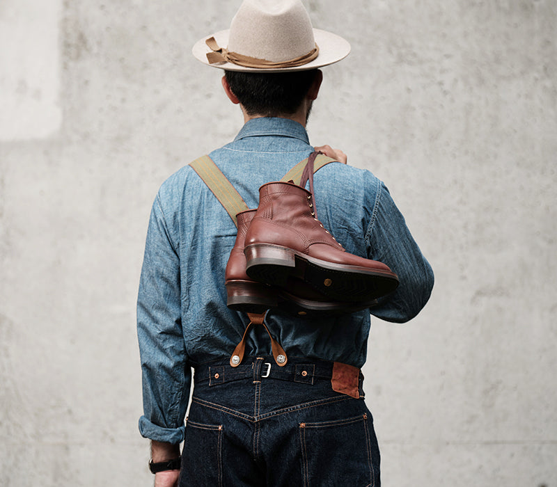 STEEL GANG SW BOOTS / BADALASSI CARLO LEATHER TOBACCO