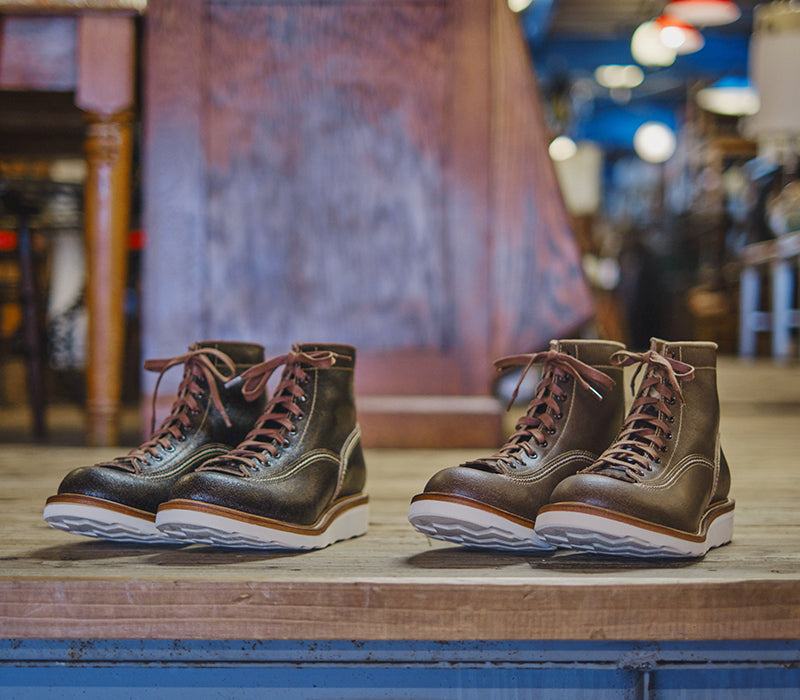 【PRE-ORDER】DONKEY PUNCHER BOOTS / HORWEEN WAXED FLESH DARK BROWN