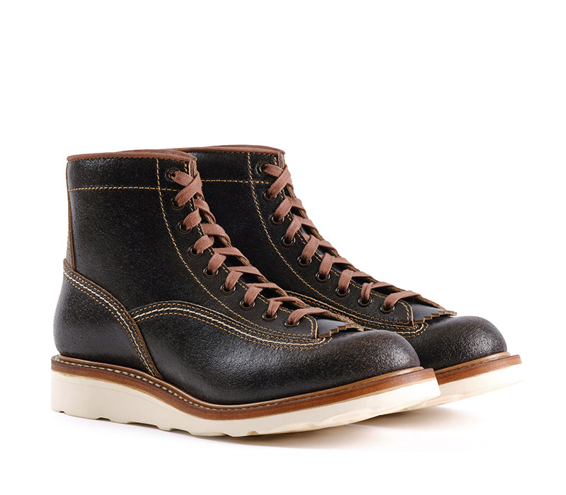 PRE-ORDER】DONKEY PUNCHER BOOTS / HORWEEN WAXED FLESH DARK BROWN