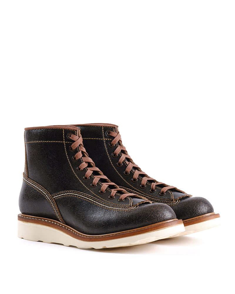 ペニー PRE-ORDER】DONKEY PUNCHER BOOTS / HORWEEN WAXED FLESH DARK BROWN