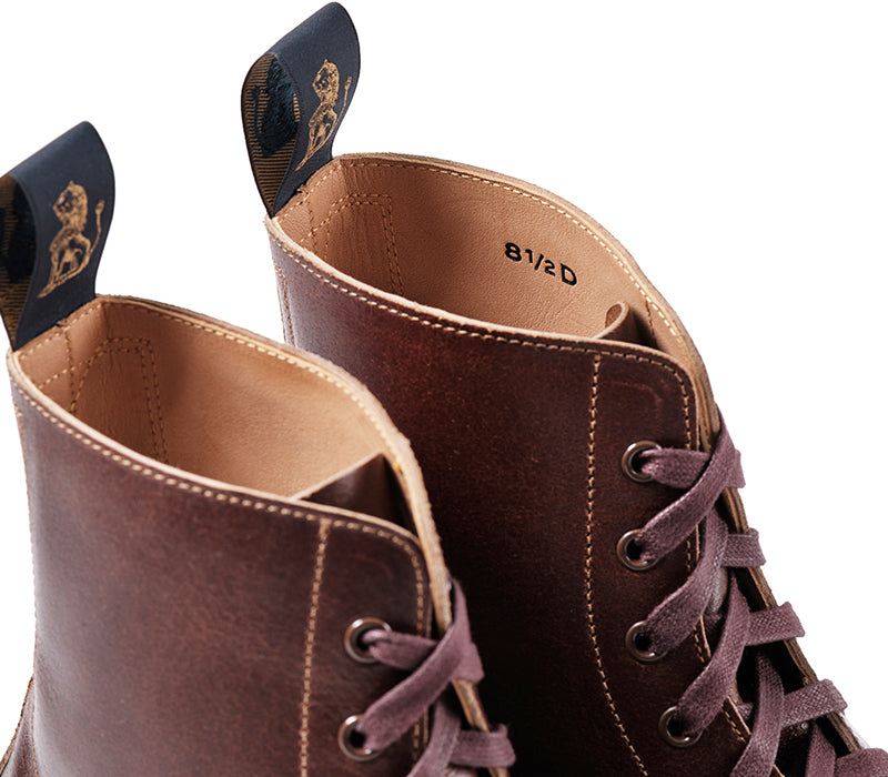 MONTGOMERY BOOTS / HORWEEN SHF HORSEHIDE HAVANA