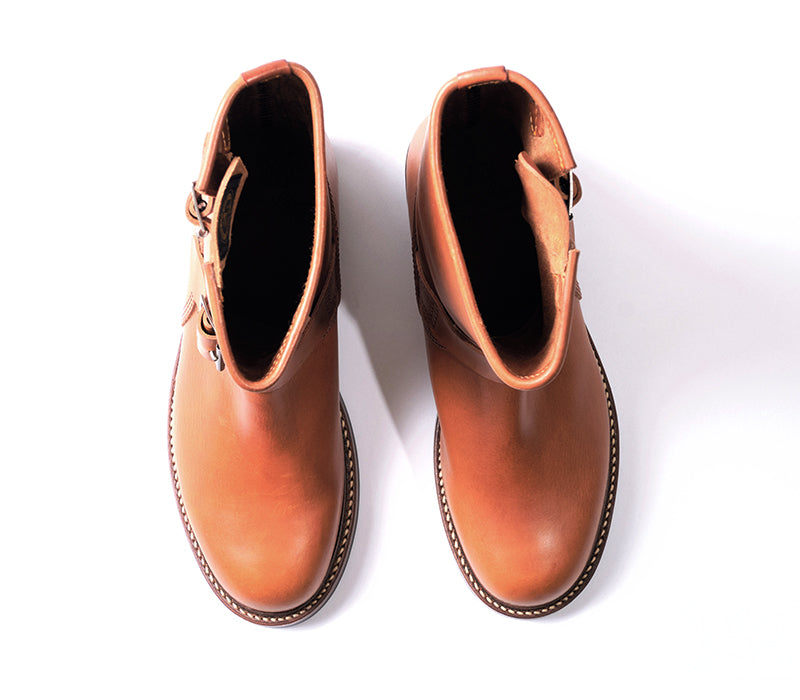 【PRE-ORDER】WABASH ENGINEER BOOTS / BADALASSI CARLO LEATHER COGNAC