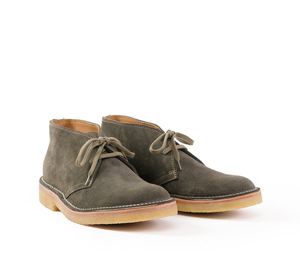 【PRE-ORDER 2024】MILITARY DESERT BOOTS / JAPANESE SUEDE OLIVE