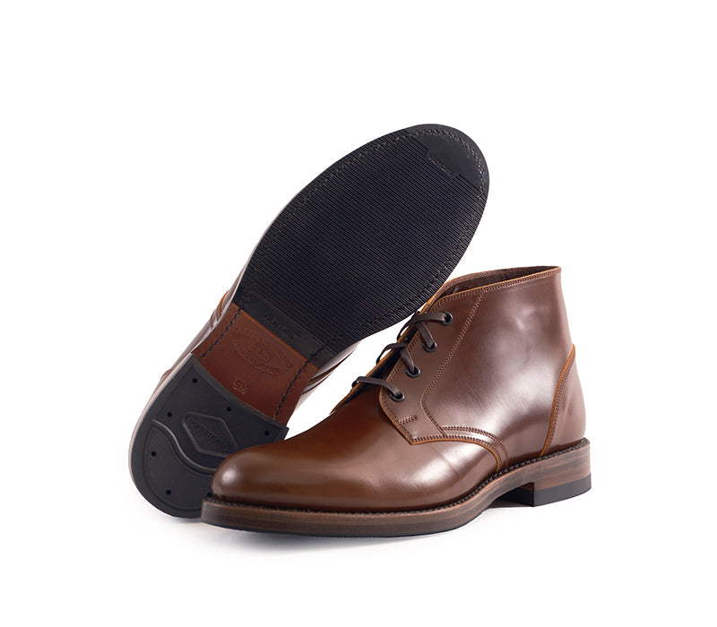 【PRE-ORDER】THE STEADFAST CHUKKA BOOTS / SHINKI HIKAKU SHELL CORDOVAN COGNAC