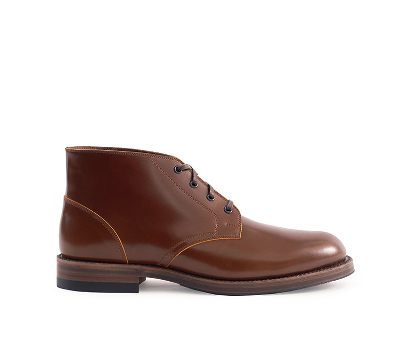 【PRE-ORDER】THE STEADFAST CHUKKA BOOTS / SHINKI HIKAKU SHELL CORDOVAN COGNAC