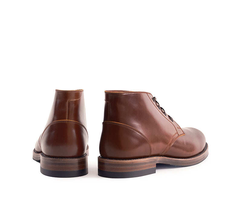 【PRE-ORDER】THE STEADFAST CHUKKA BOOTS / SHINKI HIKAKU SHELL CORDOVAN COGNAC