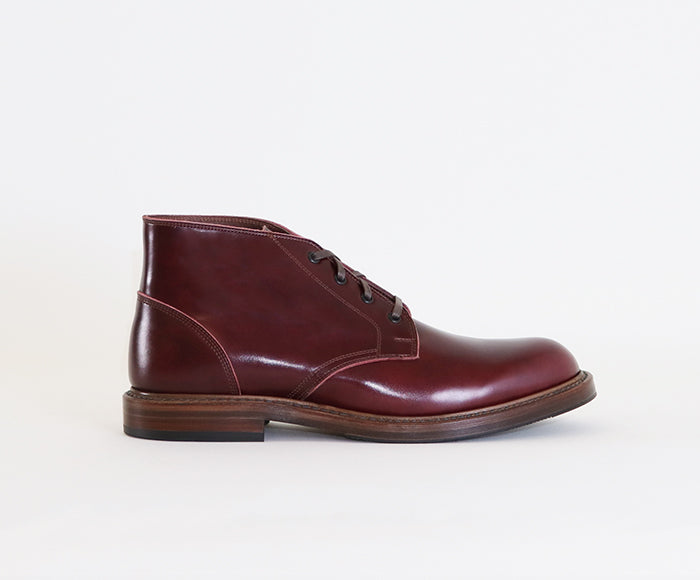 【PRE-ORDER】THE STEADFAST CHUKKA BOOTS / FRENCH CALFSKIN BURGUNDY