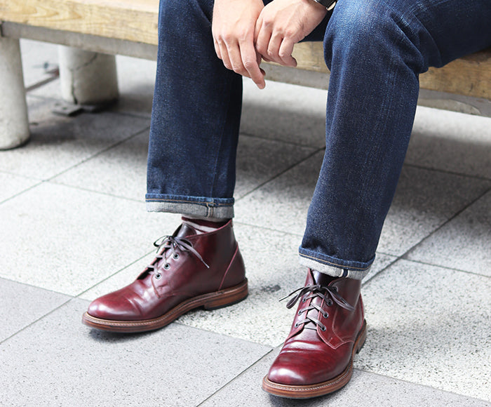 【PRE-ORDER】THE STEADFAST CHUKKA BOOTS / FRENCH CALFSKIN BURGUNDY