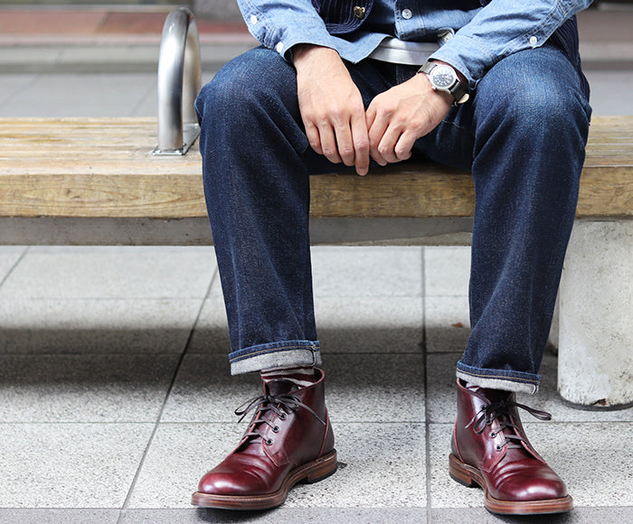 【PRE-ORDER】THE STEADFAST CHUKKA BOOTS / FRENCH CALFSKIN BURGUNDY