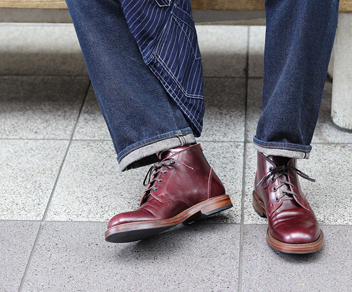 【PRE-ORDER】THE STEADFAST CHUKKA BOOTS / FRENCH CALFSKIN BURGUNDY