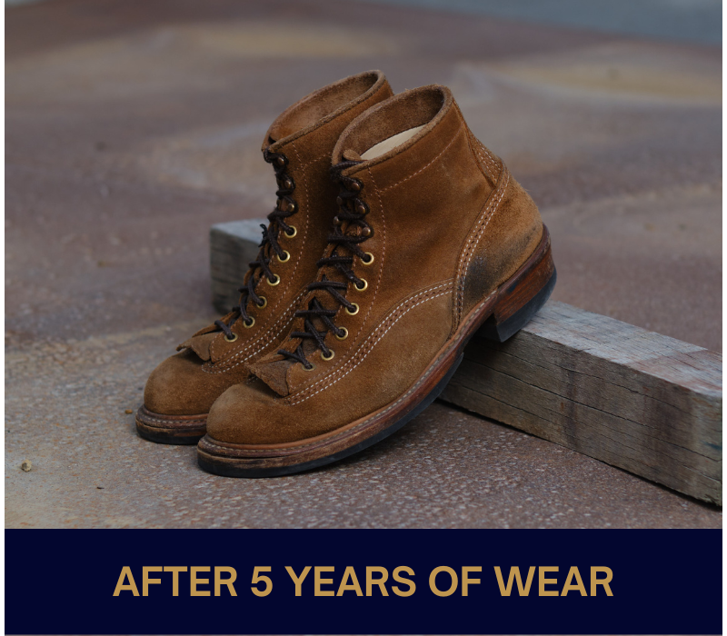 DONKEY PUNCHER BOOTS / HORWEEN LEATHER CXL NATURAL ROUGHOUT DONKEY PUNCHER BOOTS / HORWEEN LEATHER CXL NATURAL ROUGHOUT