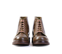 【PRE-ORDER 2025】WEBSITE EXCLUSIVE OFFER COMBAT BOOTS / SHINKI HIKAKU SHELL CORDOVAN OLIVE