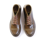 【PRE-ORDER 2025】WEBSITE EXCLUSIVE OFFER COMBAT BOOTS / SHINKI HIKAKU SHELL CORDOVAN OLIVE