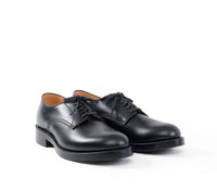 【PRE-ORDER 2025】USN LOW QUARTER SHOES / FRENCH CALFSKIN BLACK