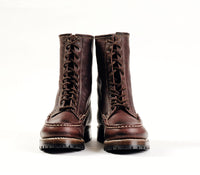 MOHAWK MOCCASIN BOOTS / EZO SHIKA DEERSKIN BURNT BURGUNDY