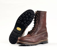 MOHAWK MOCCASIN BOOTS / EZO SHIKA DEERSKIN BURNT BURGUNDY