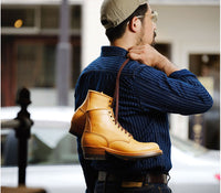 STEEL GANG SW BOOTS / BADALASSI CARLO / VEGETABLE TANNED LEATHER BONE