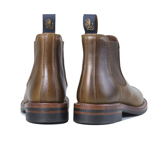 CHELSEA BOOTS / HORWEEN LEATHER CXL / DARK OLIVE – John Lofgren Bootmaker