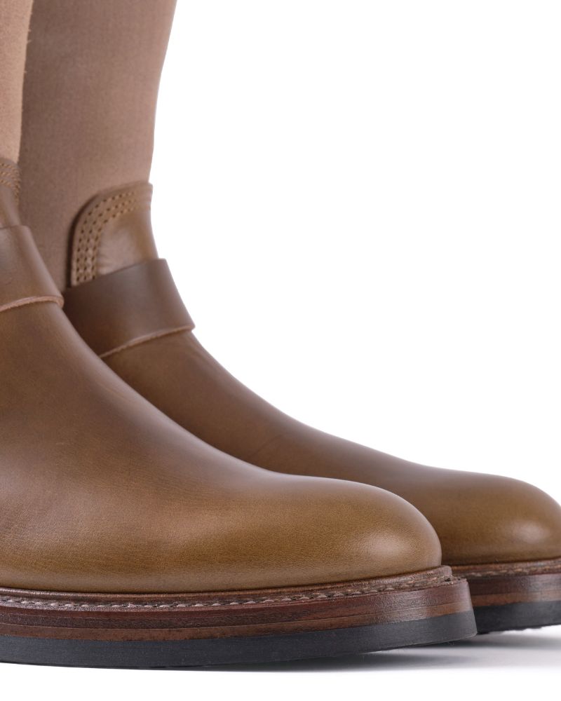 CHRISTMAS 2026 LIMITED EDITION / WABASH ENGINEER BOOTS / HORWEEN LEATHER CXL / NATURAL ROUGHOUT x DARK OLIVE