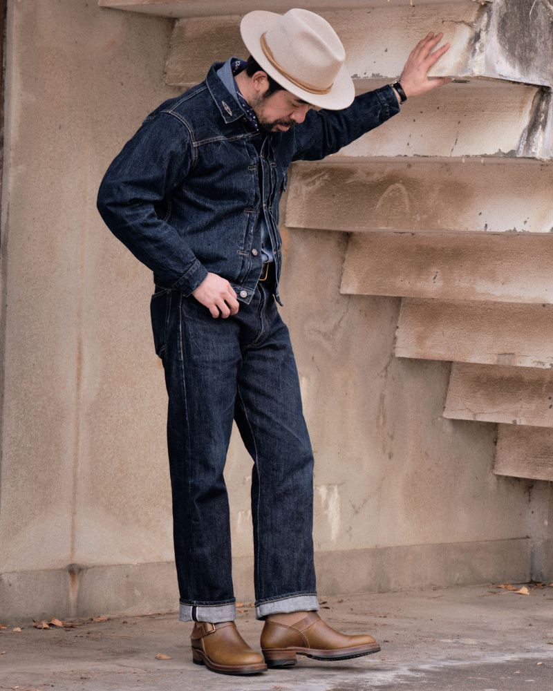 CHRISTMAS 2026 LIMITED EDITION / WABASH ENGINEER BOOTS / HORWEEN LEATHER CXL / NATURAL ROUGHOUT x DARK OLIVE