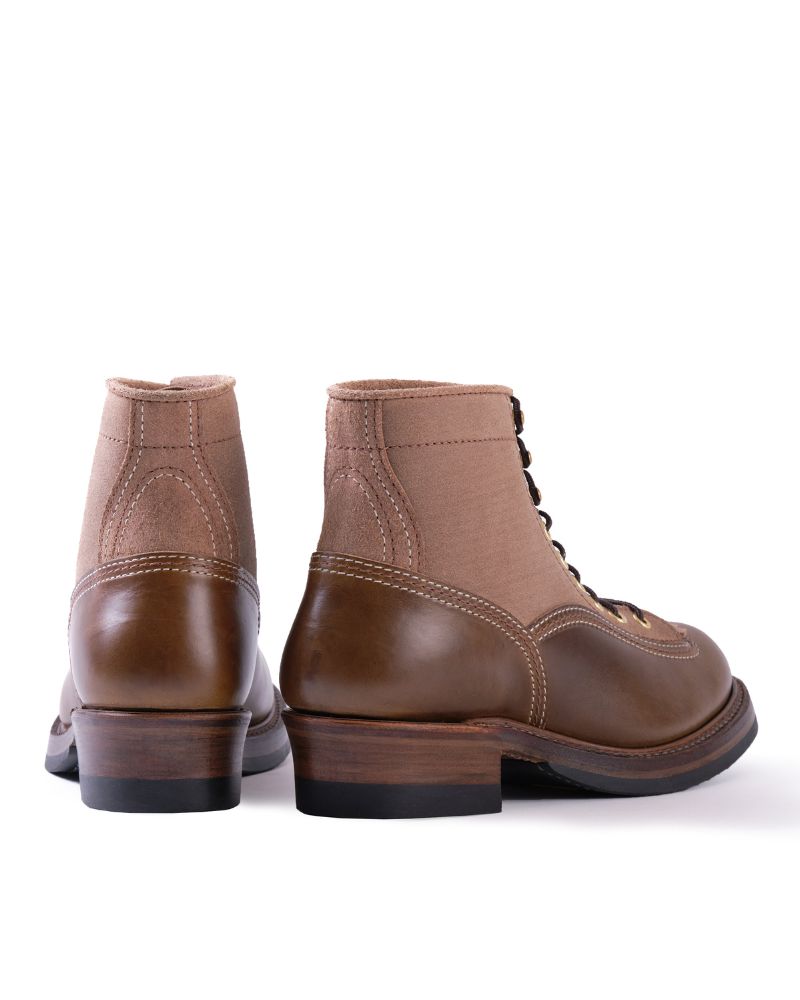 CHRISTMAS 2026 LIMITED EDITION / DONKEY PUNCHER BOOTS / HORWEEN LEATHER CXL NATURAL ROUGHOUT x DARK OLIVE